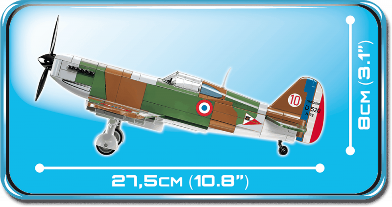 Конструктор - COBI Dewoitine D.520, 283 детали