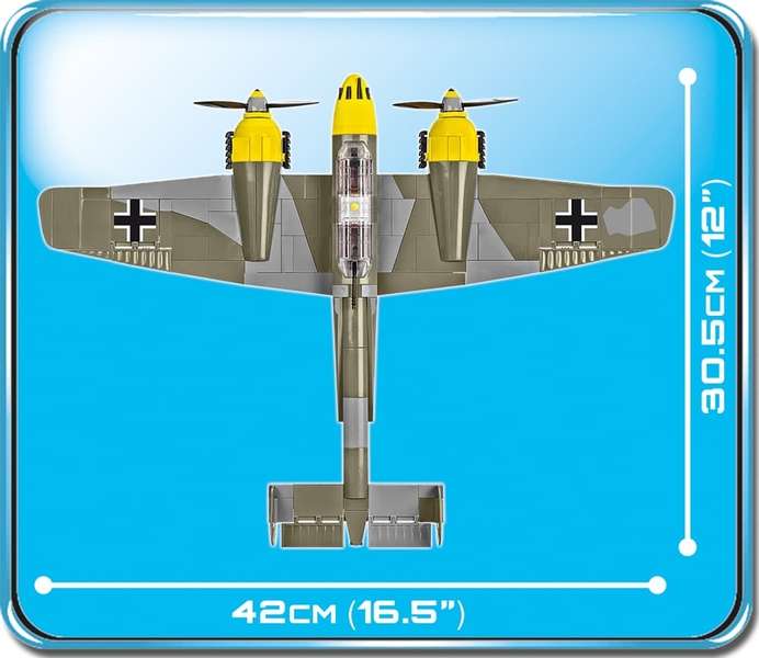 Конструктор - COBI Misserschmitt BF110D, 422 детали