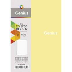 Тетрадь B5, 80 листов в клетку Genius, ассорти