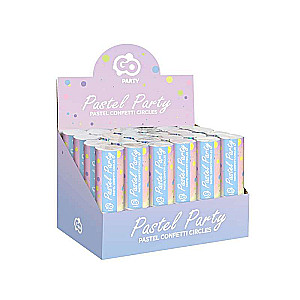 Конфетти Pastel Party 15см, разноцветные бумажные круги