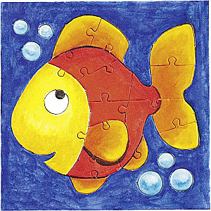 Мини-пазл FOLIA FISH 14x14,5см 