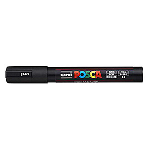 Маркер на водной основе UNI Posca PC-5M черный