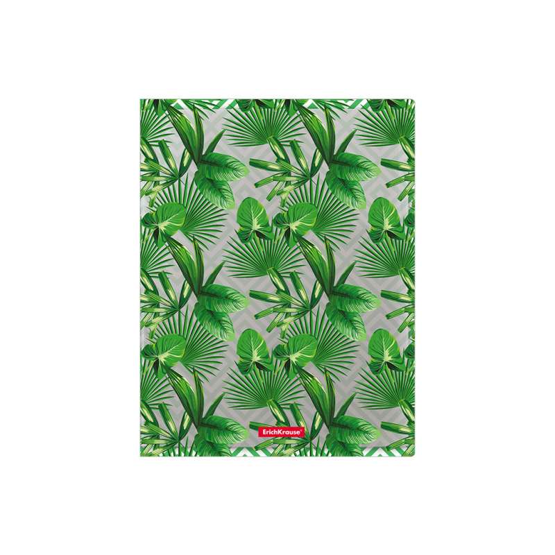 Папка файловая пластиковая ErichKrause Tropical Leaves, c 30 карманами, A4