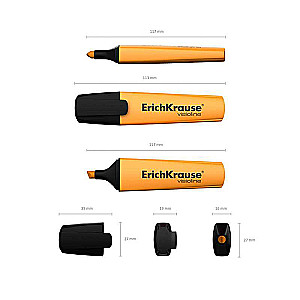 Текстмаркер ErichKrause Visioline V-12, цвет чернил оранжевый