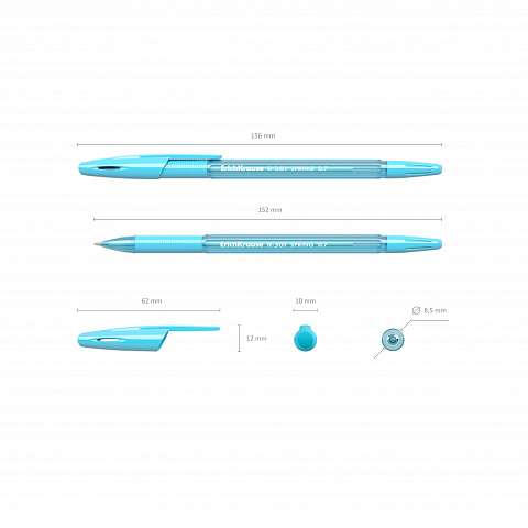 Ручка шариковая ErichKrause R-301 Spring Stick&Grip 0.7, цвет чернил синий