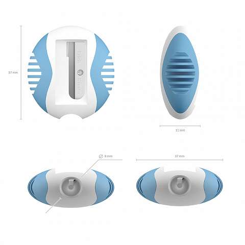 Пластиковая точилка ErichKrause S-Twist, цвет корпуса ассорти