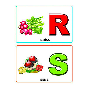Ābece. 16 apmācības kartiņas
