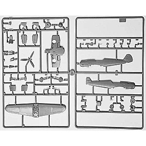 Сборная модель самолета "Немецкий истребитель Мессер"