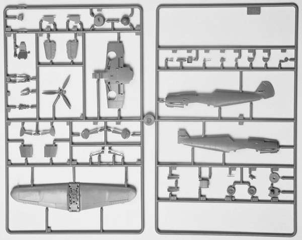 Сборная модель самолета "Немецкий истребитель Мессер"