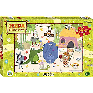 Мозаика puzzle maxi 24 Зебра в клеточку