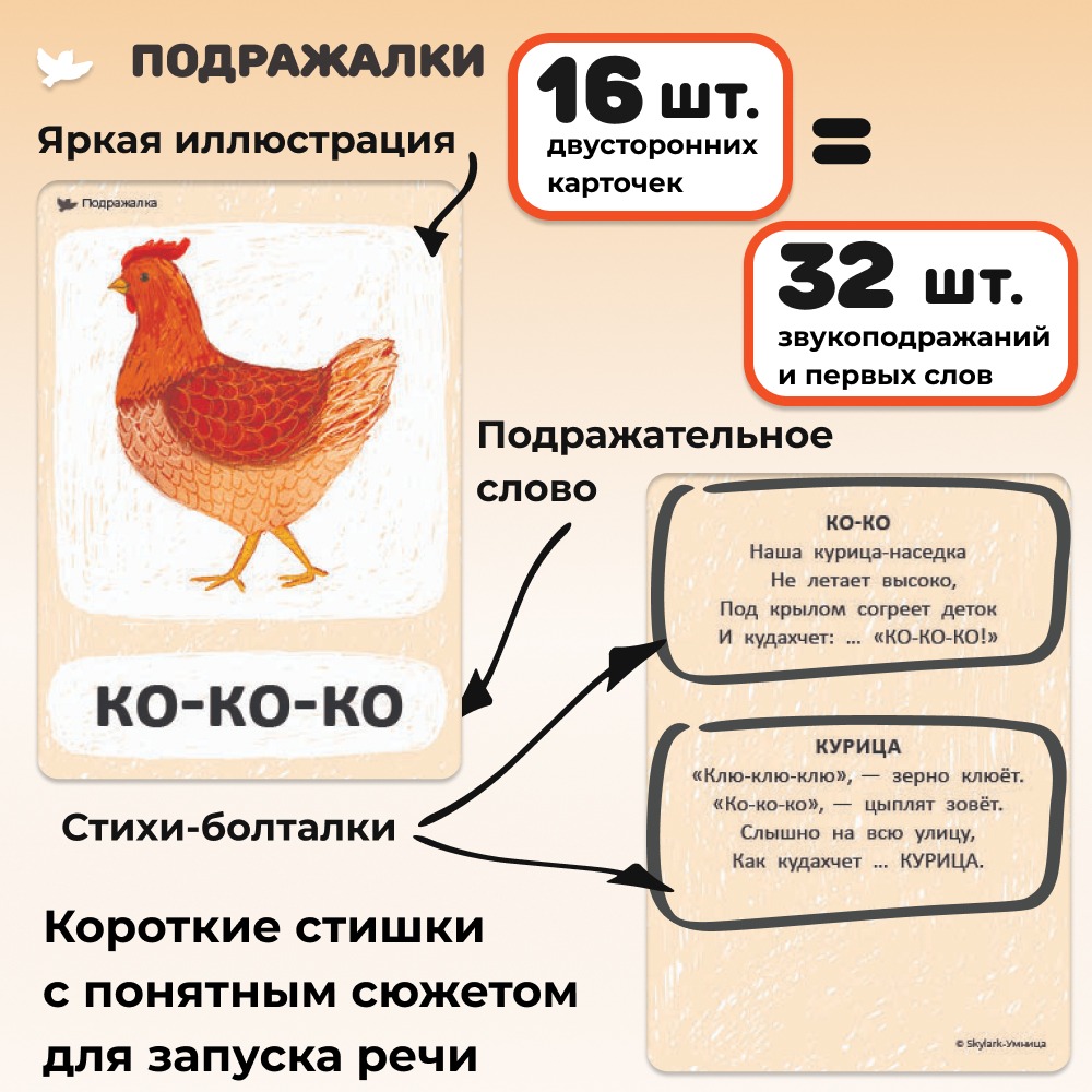 Развивающие карточки Бормоталки с мамой