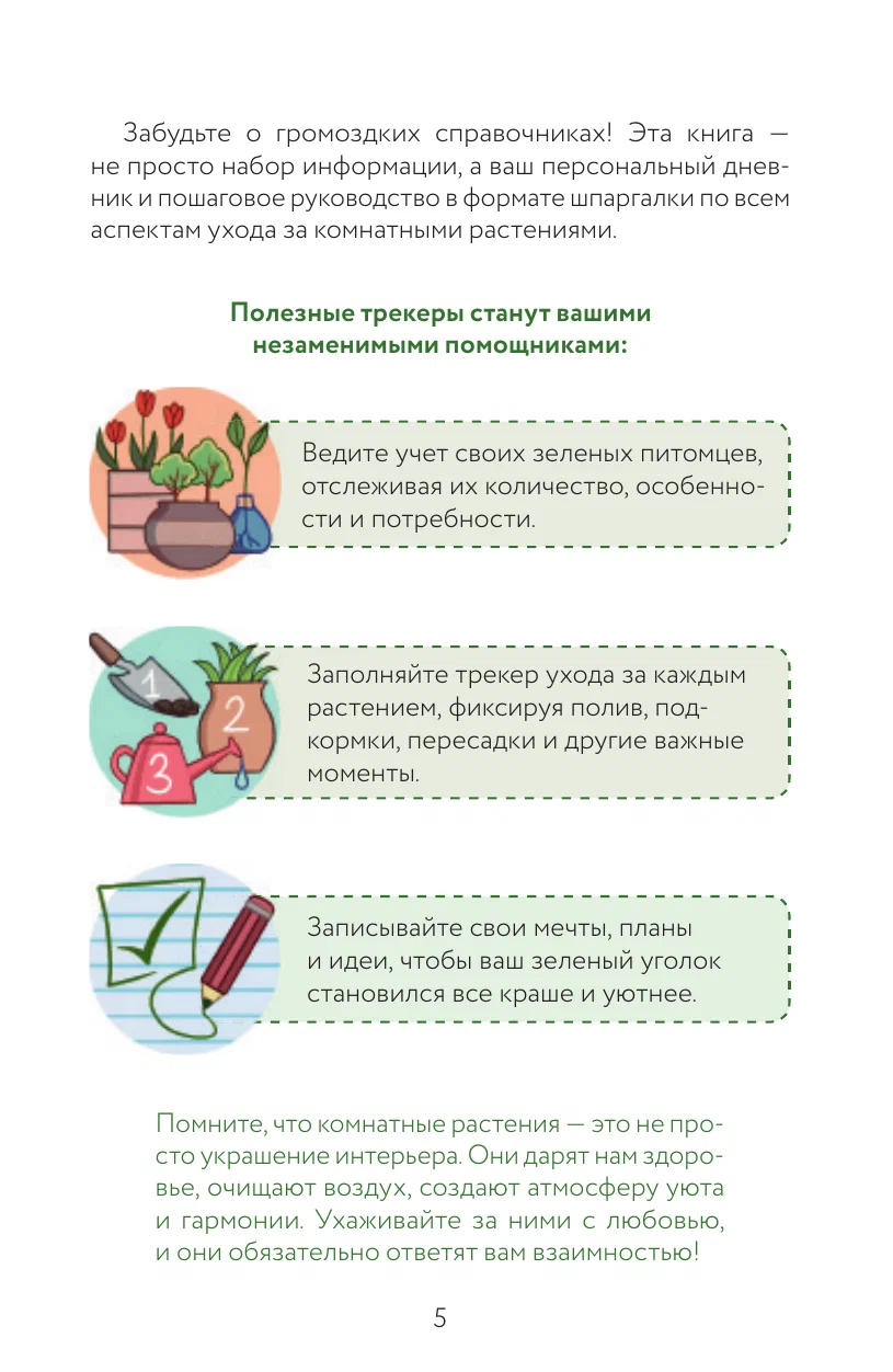Цветовод на всю голову. Шпаргалка-трекер по уходу за комнатными растениями