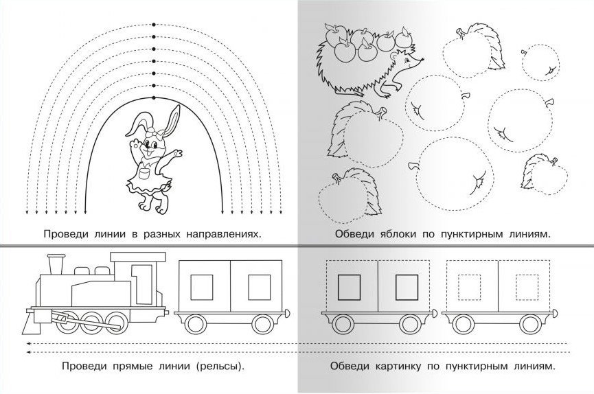 Первые прописи в клетку