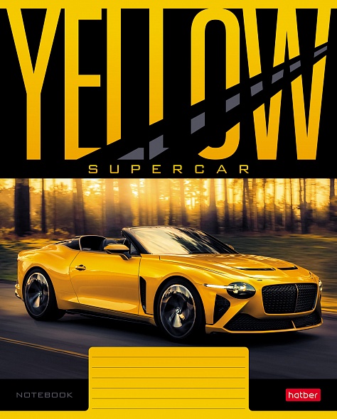 Тетрадь А5 YELLOWsupercar (клетка)