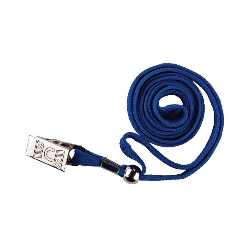 Kordel mit Badge-Clip, 42 cm (sortiert)