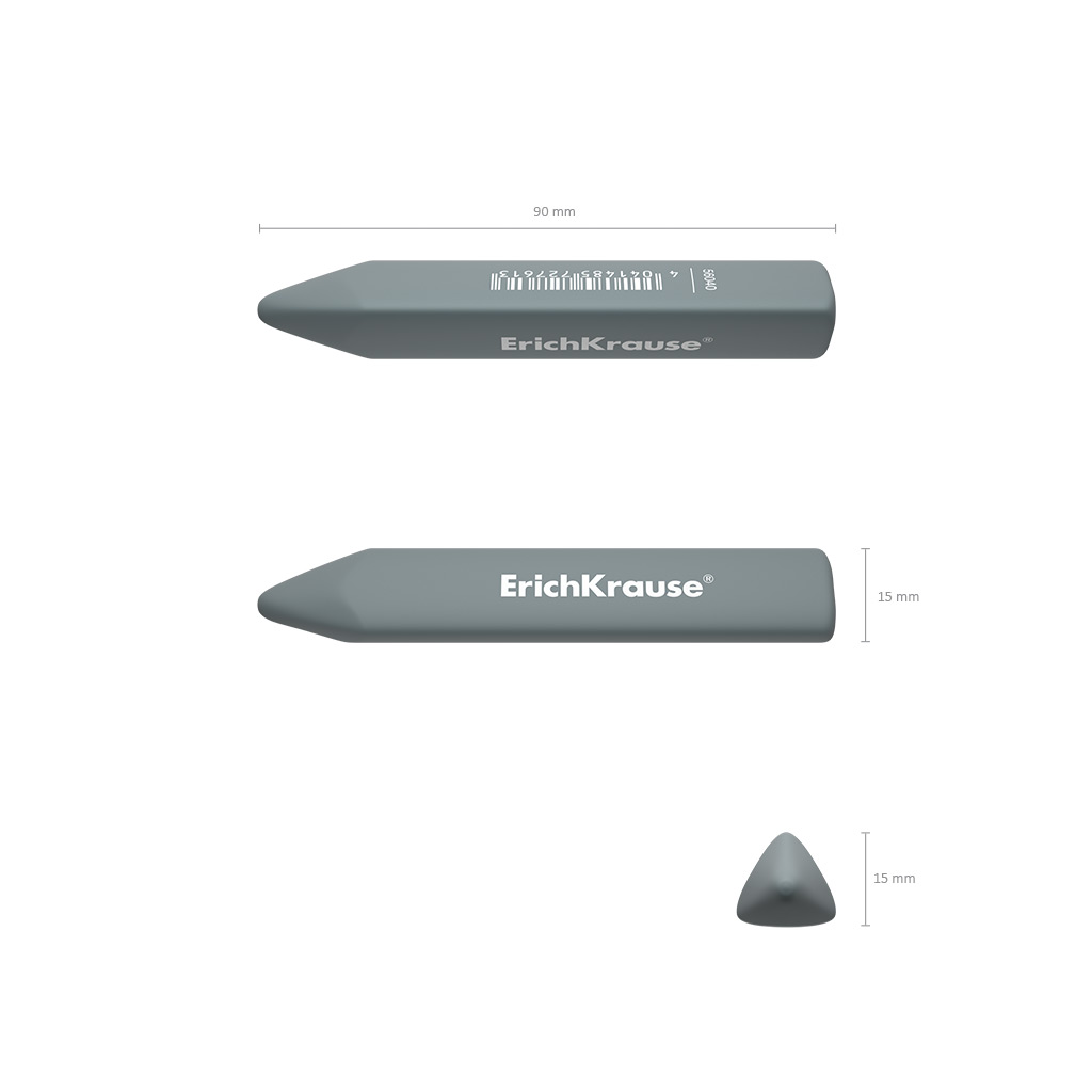 ErichKrause Radiergummi Tri Stick“ (gemischte Farben)