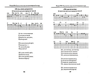 Selbstanleitung zum Spielen der sechssaitigen Gitarre. Notizlose Methode