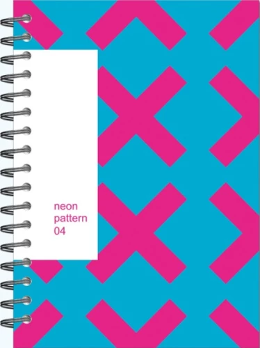 Notizbuch A5 NEON-Muster“