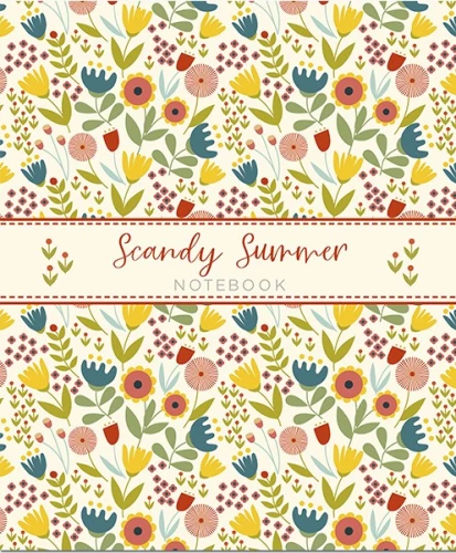 Notizbuch Scandy Summer Pattern“