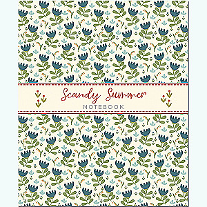 Notizbuch Scandy Summer Pattern“