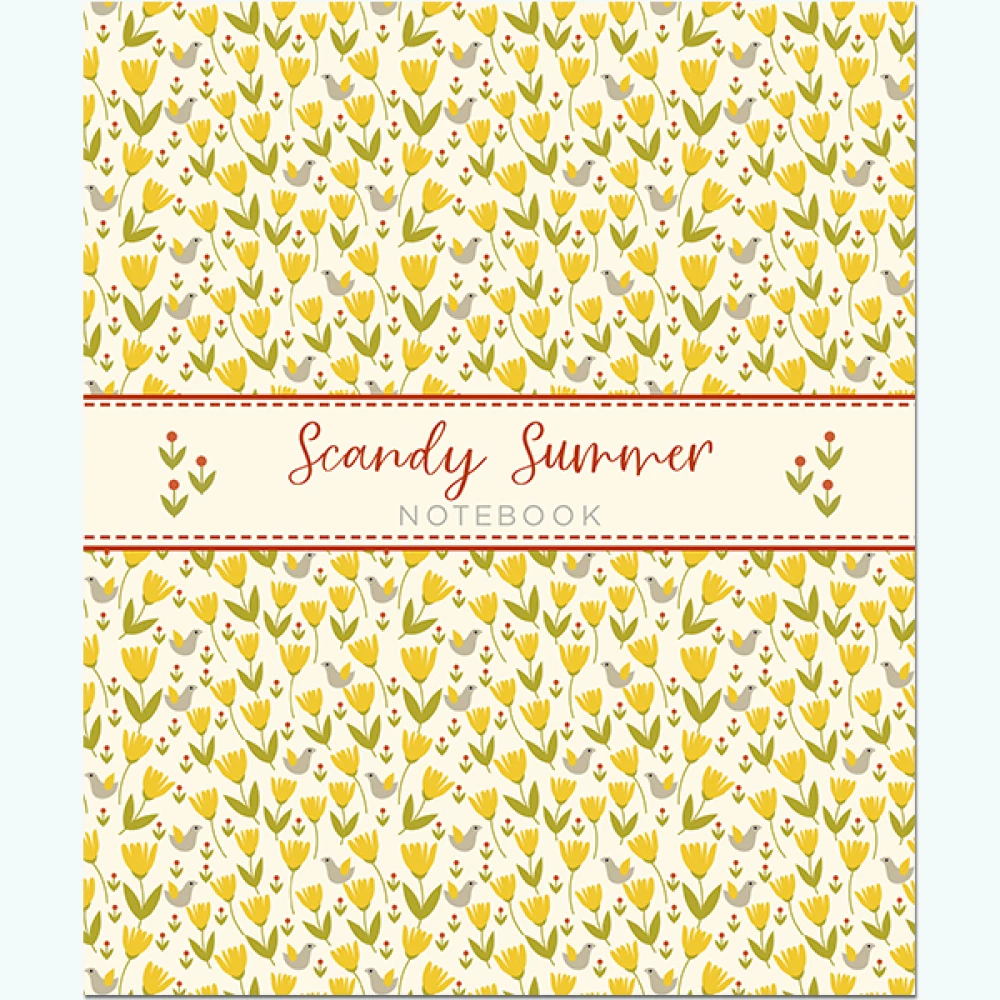 Notizbuch Scandy Summer Pattern“