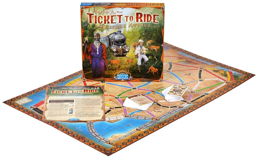 Brettspiel Ticket to Ride. Herz Afrikas“