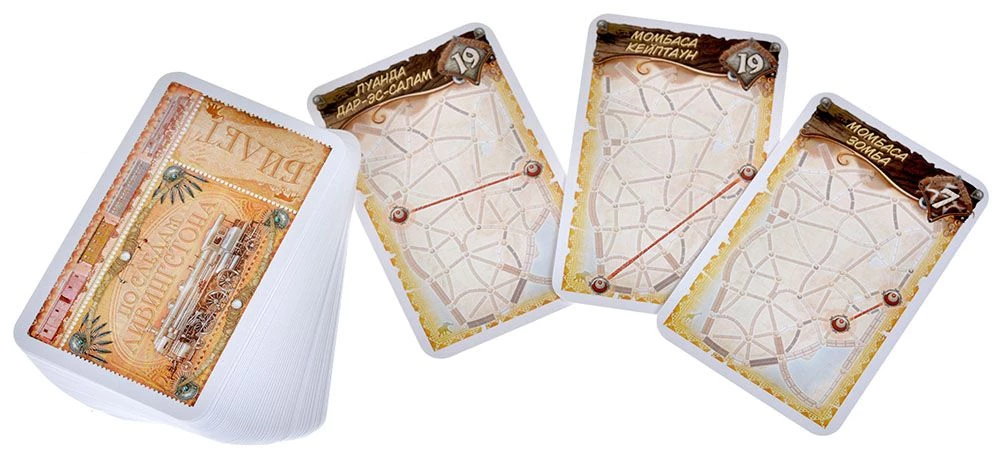 Brettspiel Ticket to Ride. Herz Afrikas“