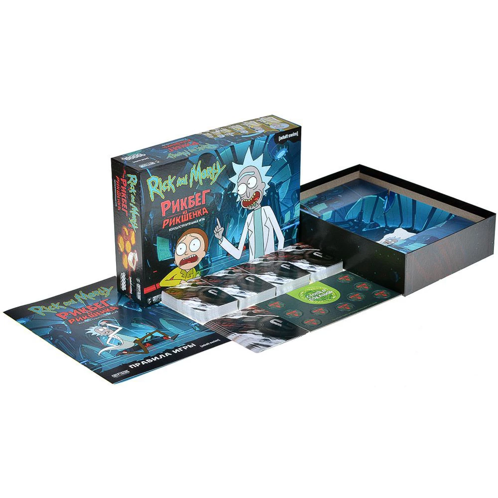 Brettspiel Rick und Morty. Rickshank Rickbag“