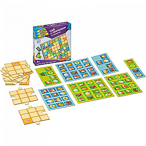 Brettspiel Domino-Puzzle Tee mit Donut“