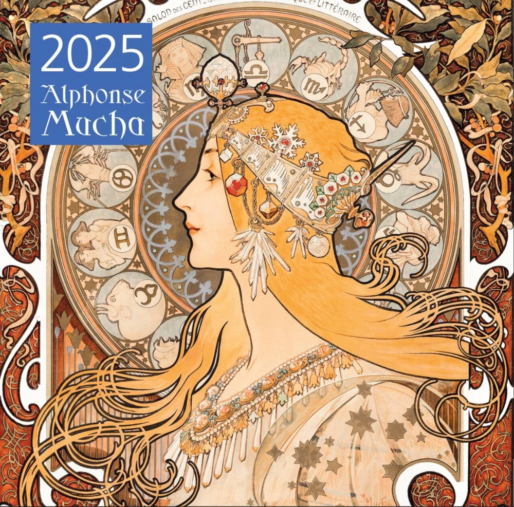 Alphonse Mucha. Wandkalender für 2025 (300x300 mm)