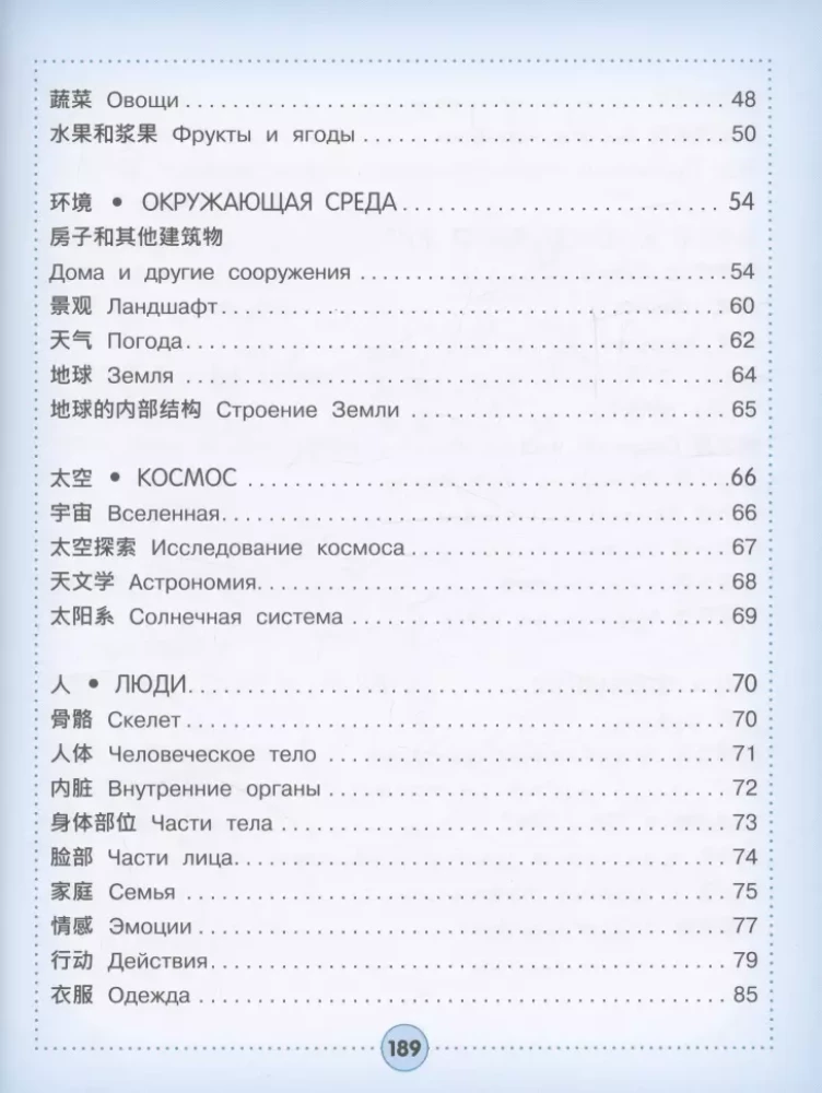 Visuelles Chinesisch-Russisches Wörterbuch für Kinder