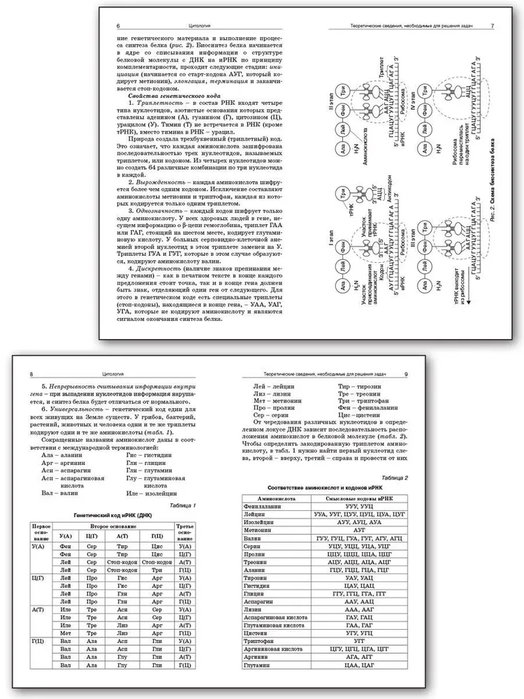 Sammlung von Problemen der Zytologie und Genetik. 10-11 Klassen