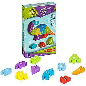 Weiches Figurenpuzzle Dinosaurier. Zahlen studieren“