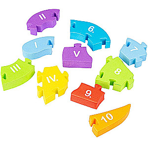 Weiches Figurenpuzzle Dinosaurier. Zahlen studieren“