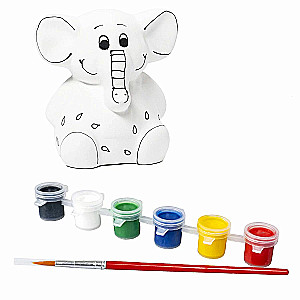 Set für Kreativität Sparschwein-Geschenk. Elefantenbaby“