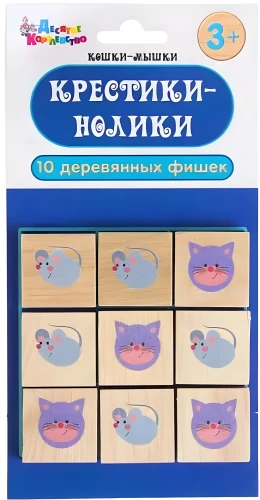 Настольная игра "Крестики-нолики. Кошки-Мышки"