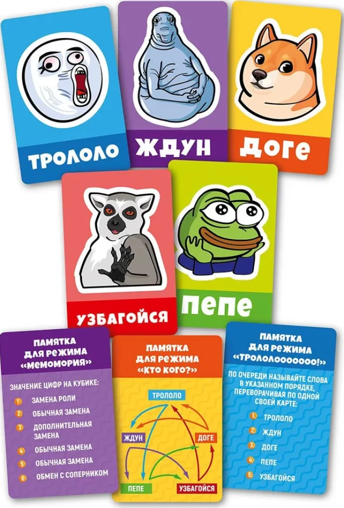 Настольная игра "Мемы, общий сбор!"