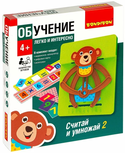 Настольная игра "Считай и умножай 2. Мишка"