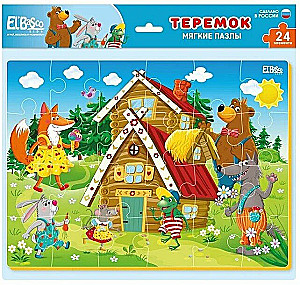 ElBasco Kids. Мягкий пазл Теремок 24 эл. формат А4