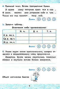 УМК Рус. яз 4кл Канакина,Горецкий. Зачет.раб.Ч.2