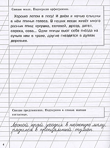 Прописи на каникулы с заданиями по орфографии. 3 класс