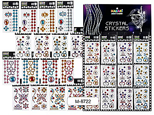 Стразы-наклейки MAZARI Ассорти-6, 4 дизайна (1 шт.)
