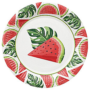 Одноразовые тарелки Tasty Watermelons (8 шт.)