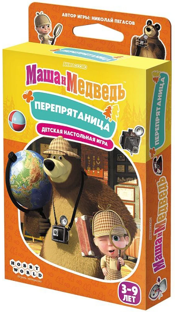 Настольняа игра - Маша и Медведь: Перепрятаница