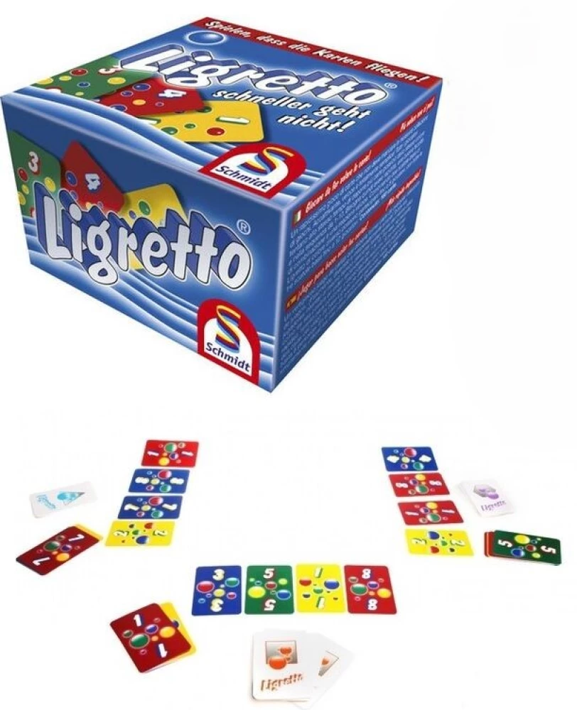 Brettspiel - Ligretto. Blau