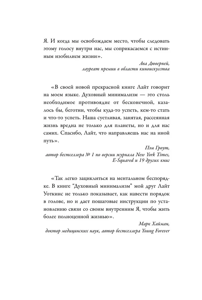 Духовный минимализм. Книга о том, как сохранить чистоту разума в мире постоянного шума