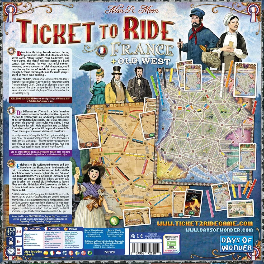 Настольная игра - Ticket to Ride. Франция