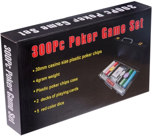 Настольная игра - Poker Game Set, пластмасовая коробка