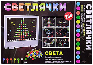 Развивающая настольная игра - Светлячки, 208 светящихся меток