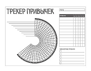 Трекер привычек настенный. Стань лучшей версией себя!